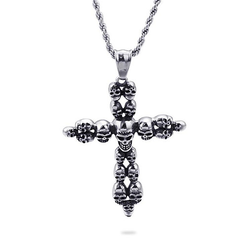 Men's Pendant Necklace Geometrical Cross Fashion Titanium Steel Silver 50 cm Necklace Jewelry 1pc For Daily Holiday
Men's Pendant Necklace Geometrical Cross Fashion Titanium Steel Silver 50 cm Necklace Jewelry 1pc For Daily Holiday