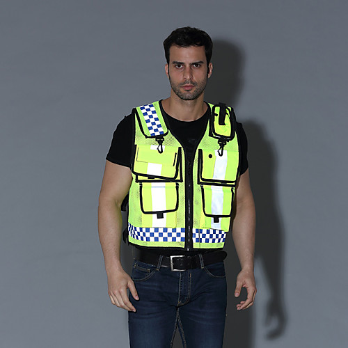 Reflective Vest 1 Piece Safety / Adjustable / Quick Dry Textile for Running / Police / Military / Cycling / Bike
Reflective Vest 1 Piece Safety / Adjustable / Quick Dry Textile for Running / Police / Military / Cycling / Bike