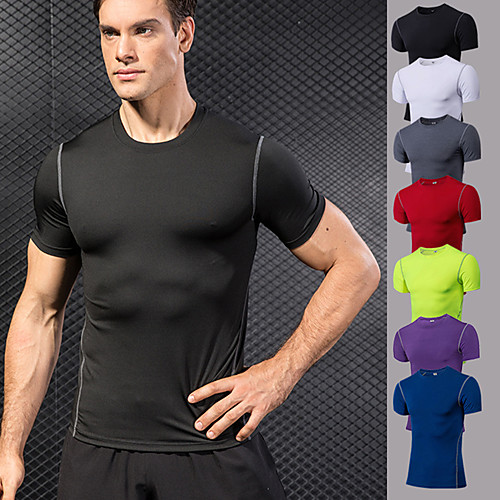 YUERLIAN Men's Compression Shirt Yoga Top Summer Violet Red Blue Gray Green Fitness Gym Workout Running Tee Tshirt Base Layer Short Sleeve Sport Activewear Quick Dry Moisture Wicking Breathable Power
YUERLIAN Men's Compression Shirt Yoga Top Summer Violet Red Blue Gray Green Fitness Gym Workout Running Tee Tshirt Base Layer Short Sleeve Sport Activewear Quick Dry Moisture Wicking Breathable Power