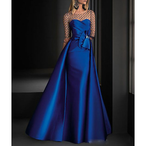 A-Line Vintage Engagement Formal Evening Dress Illusion Neck Half Sleeve Floor Length Satin with Crystals Overskirt 2021
A-Line Vintage Engagement Formal Evening Dress Illusion Neck Half Sleeve Floor Length Satin with Crystals Overskirt 2021