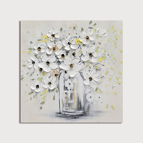 Oil Painting Hand Painted Square Abstract Floral / Botanical Modern Stretched Canvas
Oil Painting Hand Painted Square Abstract Floral / Botanical Modern Stretched Canvas