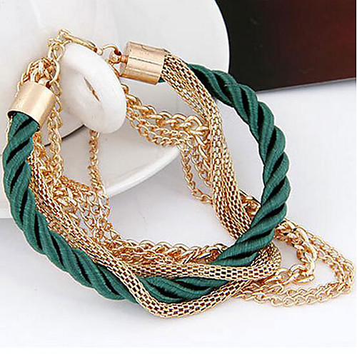 Women's Chain Bracelet Wrap Bracelet Vintage Bracelet Braided Precious Vintage Nylon Bracelet Jewelry Green For Street
Women's Chain Bracelet Wrap Bracelet Vintage Bracelet Braided Precious Vintage Nylon Bracelet Jewelry Green For Street