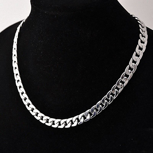Men's Chain Necklace Cuban Link Twisted Box Chain Simple Basic Fashion Copper Silver Plated Silver 50 cm Necklace Jewelry 1pc For Street Daily
Men's Chain Necklace Cuban Link Twisted Box Chain Simple Basic Fashion Copper Silver Plated Silver 50 cm Necklace Jewelry 1pc For Street Daily