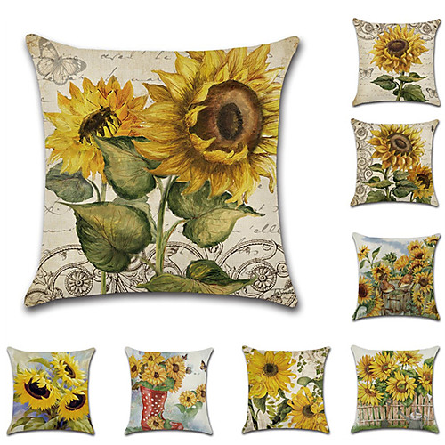 Set of 8 Faux Linen Pillow Cover, Leaf Floral Print Wedding Pastoral Throw Pillow
Set of 8 Faux Linen Pillow Cover, Leaf Floral Print Wedding Pastoral Throw Pillow