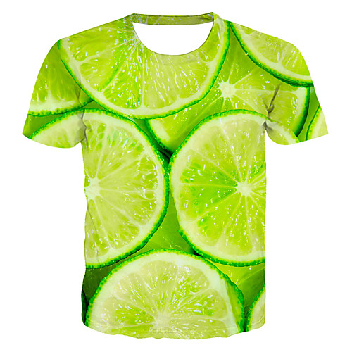 Men's T shirt Graphic 3D Fruit Plus Size Print Short Sleeve Daily Tops Basic Exaggerated Green
Men's T shirt Graphic 3D Fruit Plus Size Print Short Sleeve Daily Tops Basic Exaggerated Green