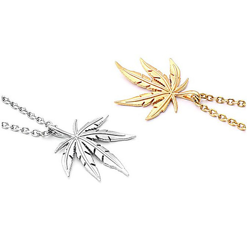 Women's Men's Pendant Necklace Geometrical Leaf Fashion Titanium Steel Silver Gold 50 cm Necklace Jewelry 1pc For Gift Daily
Women's Men's Pendant Necklace Geometrical Leaf Fashion Titanium Steel Silver Gold 50 cm Necklace Jewelry 1pc For Gift Daily