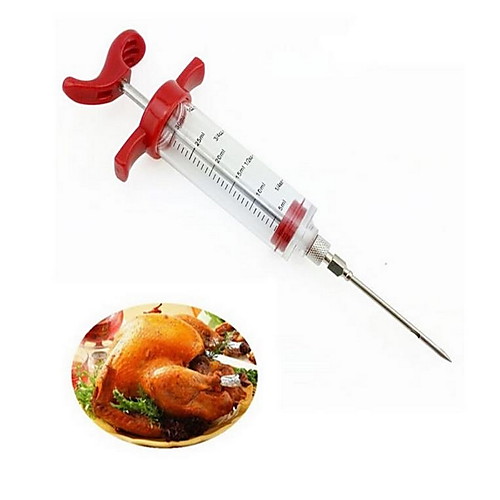 Needles Spice Stainless Steel Syringe Marinade Injector Flavor Syringe Cooking Meat Poultry Turkey Chicken BBQ Tool
Needles Spice Stainless Steel Syringe Marinade Injector Flavor Syringe Cooking Meat Poultry Turkey Chicken BBQ Tool