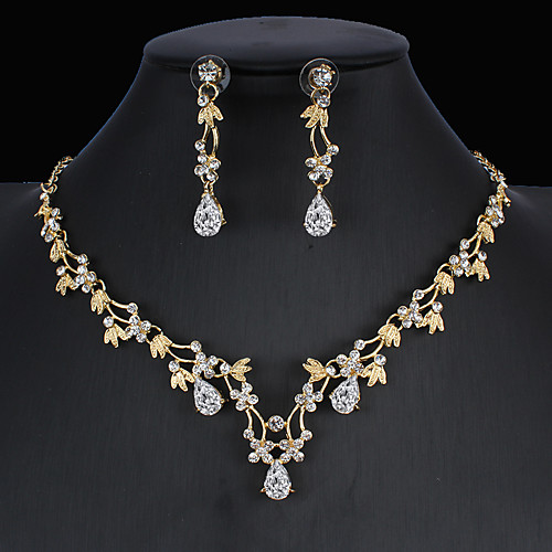 Women's White Cubic Zirconia Hoop Earrings Pendant Necklace Necklace Classic Drop Pear Basic Korean Cute Sweet Rhinestone Imitation Diamond Earrings Jewelry Silver / Gold For Party Wedding Engagement
Women's White Cubic Zirconia Hoop Earrings Pendant Necklace Necklace Classic Drop Pear Basic Korean Cute Sweet Rhinestone Imitation Diamond Earrings Jewelry Silver / Gold For Party Wedding Engagement