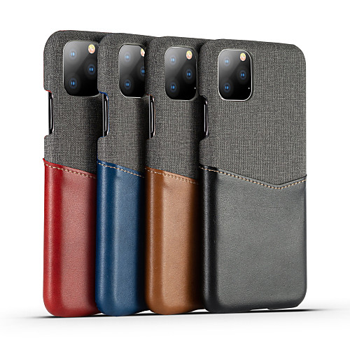 Case For Apple iPhone 11 / iPhone 11 Pro / iPhone 11 Pro Max Card Holder / Shockproof Back Cover Solid Colored Genuine Leather / Canvas
Case For Apple iPhone 11 / iPhone 11 Pro / iPhone 11 Pro Max Card Holder / Shockproof Back Cover Solid Colored Genuine Leather / Canvas
