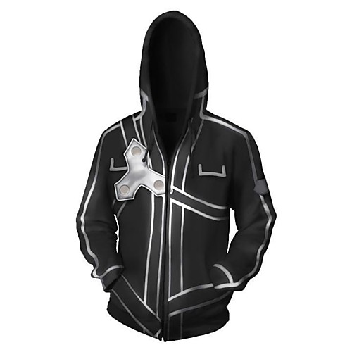 Inspired by Cosplay SAO Kirito Cosplay Costume Hoodie Polyster Print Printing For Men's
Inspired by Cosplay SAO Kirito Cosplay Costume Hoodie Polyster Print Printing For Men's