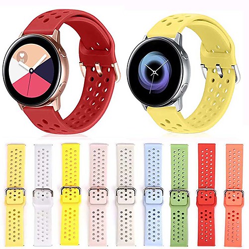 Sport Silicone Watch Band For Samsung Galaxy Watch Active 2 40mm / 44mm / Galaxy Watch 42mm / Gear S2 Classic / Gear Sport Replaceable Bracelet Wrist Strap Wristband
Sport Silicone Watch Band For Samsung Galaxy Watch Active 2 40mm / 44mm / Galaxy Watch 42mm / Gear S2 Classic / Gear Sport Replaceable Bracelet Wrist Strap Wristband