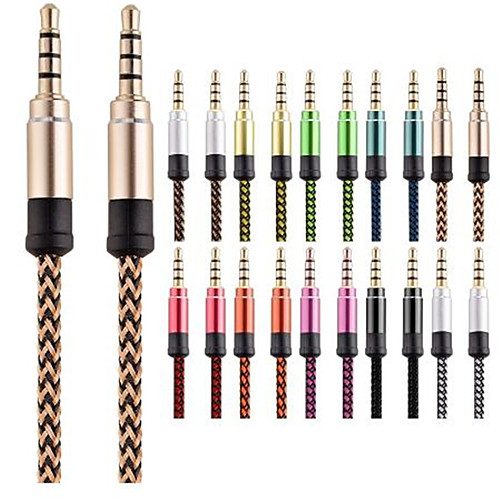 3.5mm Audio Cable Male to Male Kabel Gold Plug Car Aux Cord for iphone Samsung xiaomi
3.5mm Audio Cable Male to Male Kabel Gold Plug Car Aux Cord for iphone Samsung xiaomi