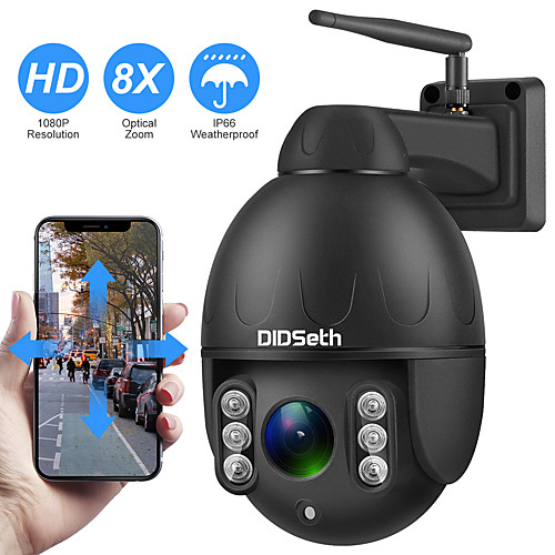 DIDSeth 1080P PTZ IP Camera Wifi Outdoor Speed Dome Wireless Wifi Security Camera Pan Tilt 8X Digital Zoom 2MP Network CCTV Camera
DIDSeth 1080P PTZ IP Camera Wifi Outdoor Speed Dome Wireless Wifi Security Camera Pan Tilt 8X Digital Zoom 2MP Network CCTV Camera