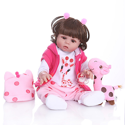 NPKCOLLECTION 20 inch Reborn Doll Baby Baby Girl Gift Cute Artificial Implantation Brown Eyes Full Body Silicone Silicone Silica Gel with Clothes and Accessories for Girls' Birthday and Festival Gifts
NPKCOLLECTION 20 inch Reborn Doll Baby Baby Girl Gift Cute Artificial Implantation Brown Eyes Full Body Silicone Silicone Silica Gel with Clothes and Accessories for Girls' Birthday and Festival Gifts