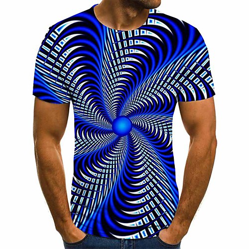 Men's Tee T shirt 3D Print Graphic Optical Illusion Plus Size Short Sleeve Party Tops Chic & Modern Comfortable Big and Tall Black Blue Purple
Men's Tee T shirt 3D Print Graphic Optical Illusion Plus Size Short Sleeve Party Tops Chic & Modern Comfortable Big and Tall Black Blue Purple