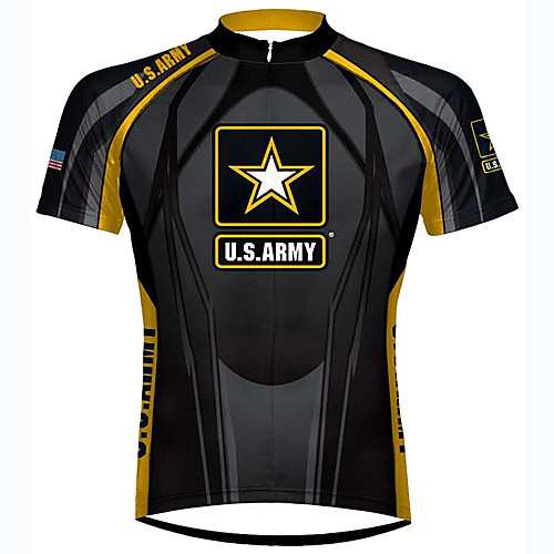 21Grams Men's Short Sleeve Cycling Jersey Summer Spandex Polyester Black / Yellow Solid Color American / USA Star Bike Jersey Top Mountain Bike MTB Road Bike Cycling UV Resistant Quick Dry Breathable
21Grams Men's Short Sleeve Cycling Jersey Summer Spandex Polyester Black / Yellow Solid Color American / USA Star Bike Jersey Top Mountain Bike MTB Road Bike Cycling UV Resistant Quick Dry Breathable