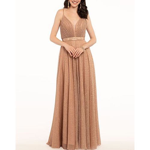 A-Line Elegant Prom Formal Evening Dress Spaghetti Strap Sleeveless Floor Length Polyester with Pleats 2021
A-Line Elegant Prom Formal Evening Dress Spaghetti Strap Sleeveless Floor Length Polyester with Pleats 2021