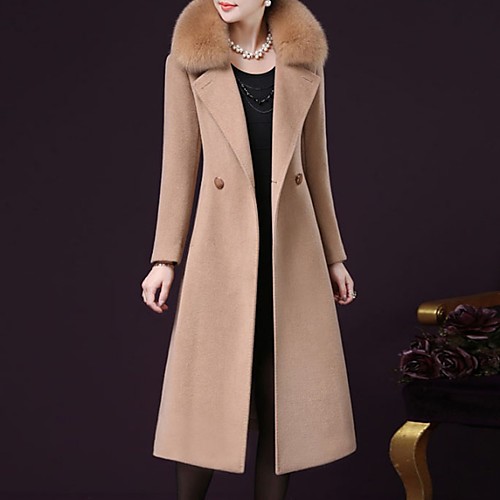 Women's Coat Going out Fall Winter Maxi Coat Regular Fit Jacket Long Sleeve Solid Colored Wine Fuchsia / Plus Size
Women's Coat Going out Fall Winter Maxi Coat Regular Fit Jacket Long Sleeve Solid Colored Wine Fuchsia / Plus Size