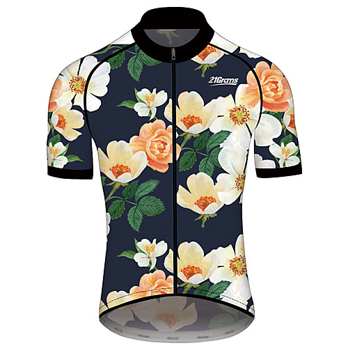 21Grams Women's Men's Short Sleeve Cycling Jersey Summer Spandex Polyester BlueYellow Floral Botanical Hawaii Bike Jersey Top Mountain Bike MTB Road Bike Cycling Quick Dry Back Pocket Sports
21Grams Women's Men's Short Sleeve Cycling Jersey Summer Spandex Polyester BlueYellow Floral Botanical Hawaii Bike Jersey Top Mountain Bike MTB Road Bike Cycling Quick Dry Back Pocket Sports
