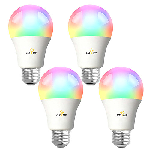 4pcs 9 W LED Smart Bulbs 900 lm B22 E26 / E27 A60(A19) 31 LED Beads SMD 2835 APP Control Smart Timing RGB&CW 100-240 V
4pcs 9 W LED Smart Bulbs 900 lm B22 E26 / E27 A60(A19) 31 LED Beads SMD 2835 APP Control Smart Timing RGB&CW 100-240 V