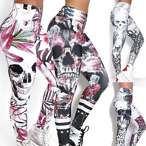 Women's High Waist Yoga Pants Tights Leggings Tummy Control Butt Lift Moisture Wicking Skull Pink Rainbow White Fitness Gym Workout Running Sports Activewear High Elasticity Skinny
Women's High Waist Yoga Pants Tights Leggings Tummy Control Butt Lift Moisture Wicking Skull Pink Rainbow White Fitness Gym Workout Running Sports Activewear High Elasticity Skinny