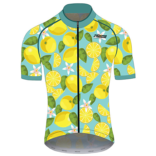 21Grams Men's Short Sleeve Cycling Jersey Summer Spandex Polyester Green / Yellow Lemon Fruit Bike Jersey Top Mountain Bike MTB Road Bike Cycling UV Resistant Quick Dry Breathable Sports Clothing
21Grams Men's Short Sleeve Cycling Jersey Summer Spandex Polyester Green / Yellow Lemon Fruit Bike Jersey Top Mountain Bike MTB Road Bike Cycling UV Resistant Quick Dry Breathable Sports Clothing