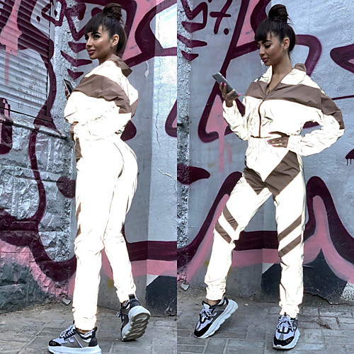 Women's 2 Piece Full Zip Tracksuit Sweatsuit Jogging Suit Street Casual Long Sleeve Elastane Reflective Windproof Breathable Fitness Running Jogging Sportswear Jacket Track pants Black Pink Activewear
Women's 2 Piece Full Zip Tracksuit Sweatsuit Jogging Suit Street Casual Long Sleeve Elastane Reflective Windproof Breathable Fitness Running Jogging Sportswear Jacket Track pants Black Pink Activewear