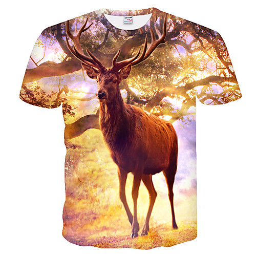 Men's T shirt Shirt Color Block 3D Plus Size Short Sleeve Daily Tops Basic Round Neck Brown
Men's T shirt Shirt Color Block 3D Plus Size Short Sleeve Daily Tops Basic Round Neck Brown