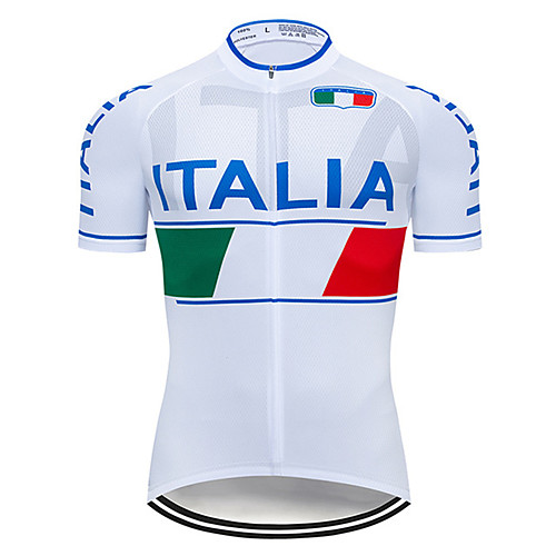 21Grams Men's Short Sleeve Cycling Jersey Summer Spandex Polyester BlueWhite Italy National Flag Bike Jersey Top Mountain Bike MTB Road Bike Cycling UV Resistant Quick Dry Breathable Sports Clothing
21Grams Men's Short Sleeve Cycling Jersey Summer Spandex Polyester BlueWhite Italy National Flag Bike Jersey Top Mountain Bike MTB Road Bike Cycling UV Resistant Quick Dry Breathable Sports Clothing