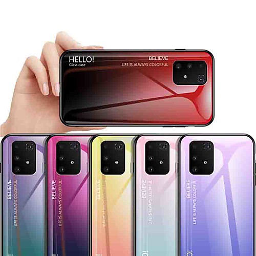 Phone Case For Samsung Galaxy Back Cover S9 S9 Plus S8 Plus S8 S7 edge S7 A6 (2018) A9 Star A8 2018 J5 Prime Shockproof Dustproof Ultra-thin Color Gradient Tempered Glass
Phone Case For Samsung Galaxy Back Cover S9 S9 Plus S8 Plus S8 S7 edge S7 A6 (2018) A9 Star A8 2018 J5 Prime Shockproof Dustproof Ultra-thin Color Gradient Tempered Glass