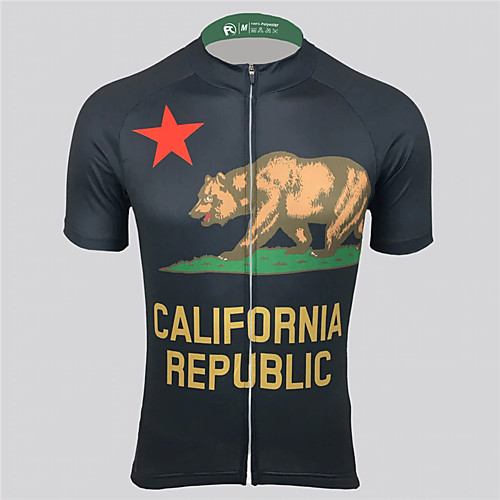 21Grams Men's Short Sleeve Cycling Jersey Summer Spandex Polyester Black Solid Color California Republic Bike Jersey Top Mountain Bike MTB Road Bike Cycling UV Resistant Quick Dry Breathable Sports
21Grams Men's Short Sleeve Cycling Jersey Summer Spandex Polyester Black Solid Color California Republic Bike Jersey Top Mountain Bike MTB Road Bike Cycling UV Resistant Quick Dry Breathable Sports