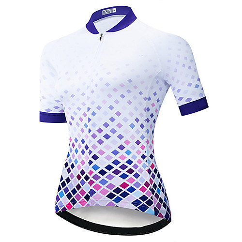 21Grams Women's Short Sleeve Cycling Jersey Summer Spandex Polyester BlueWhite Plaid Checkered Bike Jersey Top Mountain Bike MTB Road Bike Cycling UV Resistant Quick Dry Breathable Sports Clothing
21Grams Women's Short Sleeve Cycling Jersey Summer Spandex Polyester BlueWhite Plaid Checkered Bike Jersey Top Mountain Bike MTB Road Bike Cycling UV Resistant Quick Dry Breathable Sports Clothing