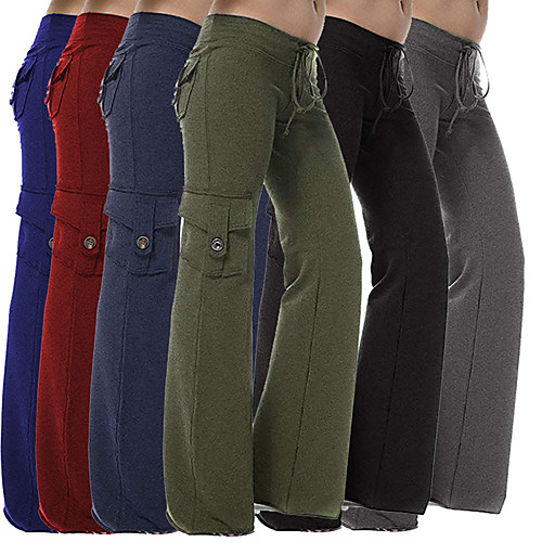 Women's Yoga Pants Wide Leg Drawstring Pants / Trousers Quick Dry Solid Color Red Navy Blue Black Cotton Fitness Gym Workout Dance Sports Activewear Loose
Women's Yoga Pants Wide Leg Drawstring Pants / Trousers Quick Dry Solid Color Red Navy Blue Black Cotton Fitness Gym Workout Dance Sports Activewear Loose