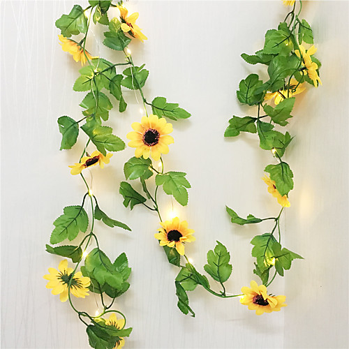 1X 2.5M Sun Flower Fairy Led String Light Artificial Plants Vine Garland Copper LED Flexible String Holiday Light For Wedding Party DIY Hanging Lights
1X 2.5M Sun Flower Fairy Led String Light Artificial Plants Vine Garland Copper LED Flexible String Holiday Light For Wedding Party DIY Hanging Lights