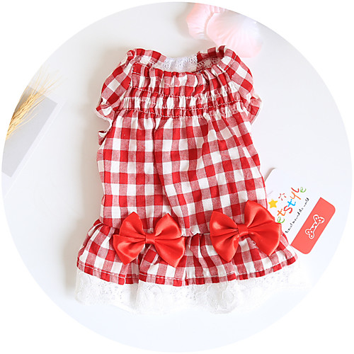 Dog Costume Dress Princess Dog Clothes Breathable Red Blue Costume Beagle Bichon Frise Chihuahua Cotton Plaid / Check Bowknot Party Cute XS S M L XL
Dog Costume Dress Princess Dog Clothes Breathable Red Blue Costume Beagle Bichon Frise Chihuahua Cotton Plaid / Check Bowknot Party Cute XS S M L XL