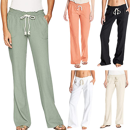Women's High Waist Yoga Pants Drawstring Pants / Trousers Quick Dry Solid Color Apricot White Army Green Fitness Gym Workout Sports Activewear High Elasticity Loose
Women's High Waist Yoga Pants Drawstring Pants / Trousers Quick Dry Solid Color Apricot White Army Green Fitness Gym Workout Sports Activewear High Elasticity Loose