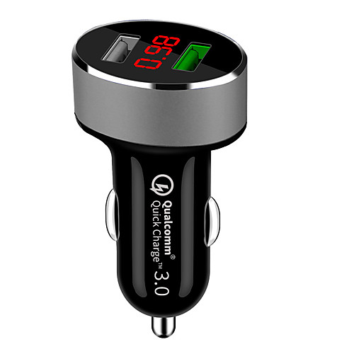 QC 3.0 Dual Usb Car Charger Car Cigarette Lighter Universal USB Car-Charger with car voltage display For iphone Sumsung Xiaomi
QC 3.0 Dual Usb Car Charger Car Cigarette Lighter Universal USB Car-Charger with car voltage display For iphone Sumsung Xiaomi
