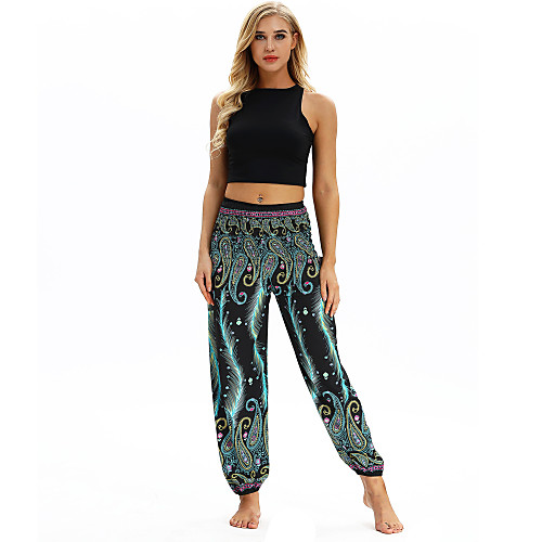 Women's Yoga Boho Comfort Sports Gym Yoga Pants Bloomers Pants Pattern Full Length Print Blue Purple Orange Green
Women's Yoga Boho Comfort Sports Gym Yoga Pants Bloomers Pants Pattern Full Length Print Blue Purple Orange Green