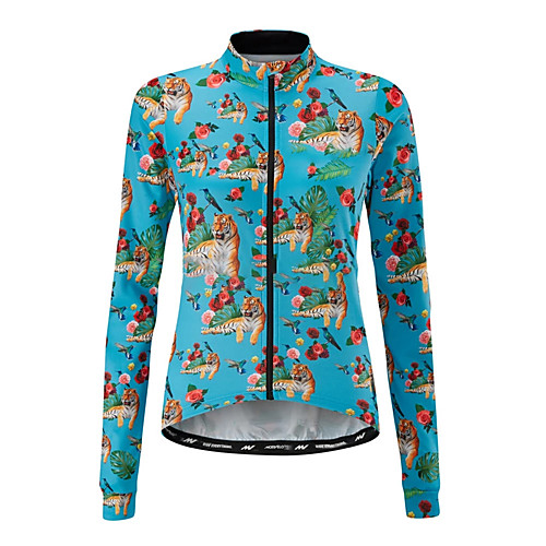 21Grams Women's Long Sleeve Cycling Jersey BlueOrange Animal Floral Botanical Tiger Bike Jersey Top Mountain Bike MTB Road Bike Cycling UV Resistant Breathable Quick Dry Sports Clothing Apparel
21Grams Women's Long Sleeve Cycling Jersey BlueOrange Animal Floral Botanical Tiger Bike Jersey Top Mountain Bike MTB Road Bike Cycling UV Resistant Breathable Quick Dry Sports Clothing Apparel