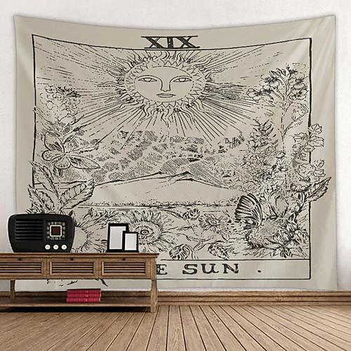 Tarot Divination Wall Tapestry Art Decor Blanket Curtain Picnic Tablecloth Hanging Home Bedroom Living Room Dorm Decoration Mysterious Bohemian Sketch Sun Flower
Tarot Divination Wall Tapestry Art Decor Blanket Curtain Picnic Tablecloth Hanging Home Bedroom Living Room Dorm Decoration Mysterious Bohemian Sketch Sun Flower