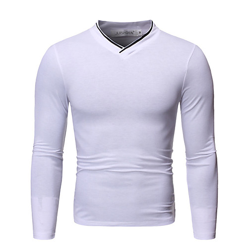 Men's T shirt Solid Colored Long Sleeve Daily Tops Basic White Black Dark Gray
Men's T shirt Solid Colored Long Sleeve Daily Tops Basic White Black Dark Gray