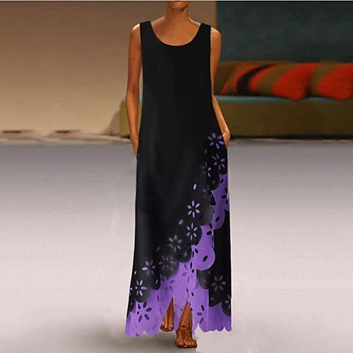 Women's Maxi Swing Dress - Sleeveless Geometric V Neck White Blue Purple Yellow Blushing Pink S M L XL XXL XXXL
Women's Maxi Swing Dress - Sleeveless Geometric V Neck White Blue Purple Yellow Blushing Pink S M L XL XXL XXXL