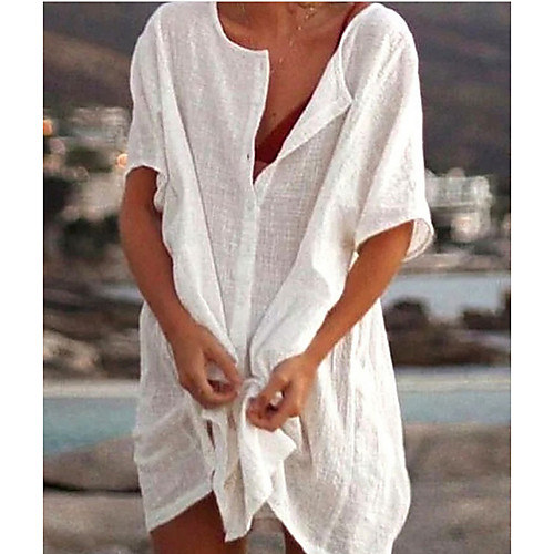 Women's Shift Dress Short Mini Dress Blue Purple Yellow Blushing Pink Fuchsia White Light Green Short Sleeve Solid Color Summer V Neck Casual Beach Loose 2021 S M L XL XXL 3XL
Women's Shift Dress Short Mini Dress Blue Purple Yellow Blushing Pink Fuchsia White Light Green Short Sleeve Solid Color Summer V Neck Casual Beach Loose 2021 S M L XL XXL 3XL