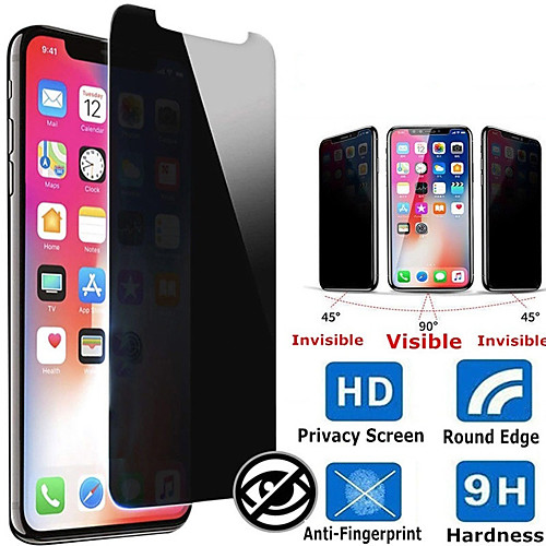 Privacy Screen Protector for iPhone 11/ iPhone Pro/ iPhone 11 Pro Max/ 9H Hardness Front Screen Protector / Friendly Anti-Peeping/Anti-Spy Tempered Glass Screen Protector for iPhone Xs Max/XS/XR
Privacy Screen Protector for iPhone 11/ iPhone Pro/ iPhone 11 Pro Max/ 9H Hardness Front Screen Protector / Friendly Anti-Peeping/Anti-Spy Tempered Glass Screen Protector for iPhone Xs Max/XS/XR
