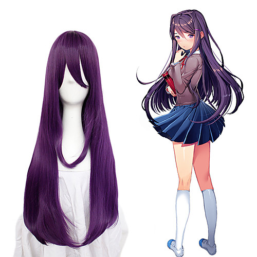 Doki Doki Literature Club Yuri Cosplay Wigs Women's Asymmetrical 28 inch Heat Resistant Fiber kinky Straight Purple Adults' Anime Wig
Doki Doki Literature Club Yuri Cosplay Wigs Women's Asymmetrical 28 inch Heat Resistant Fiber kinky Straight Purple Adults' Anime Wig