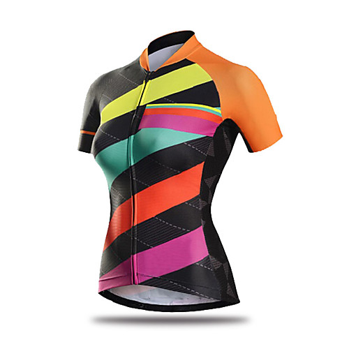 21Grams Women's Short Sleeve Cycling Jersey Summer Spandex Polyester Black / Blue Stripes Geometic Bike Jersey Top Mountain Bike MTB Road Bike Cycling UV Resistant Quick Dry Breathable Sports
21Grams Women's Short Sleeve Cycling Jersey Summer Spandex Polyester Black / Blue Stripes Geometic Bike Jersey Top Mountain Bike MTB Road Bike Cycling UV Resistant Quick Dry Breathable Sports