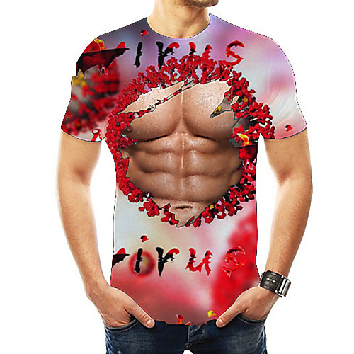 Men's 3D Graphic Plus Size T-shirt Print Short Sleeve Daily Tops Streetwear Round Neck Purple Yellow Rainbow 
Men's 3D Graphic Plus Size T-shirt Print Short Sleeve Daily Tops Streetwear Round Neck Purple Yellow Rainbow