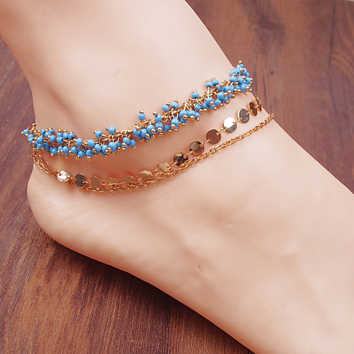 Anklet Luxury Boho Fashion Women's Body Jewelry For Party Evening Beach Beads Alloy Red Blue 1 Piece
Anklet Luxury Boho Fashion Women's Body Jewelry For Party Evening Beach Beads Alloy Red Blue 1 Piece