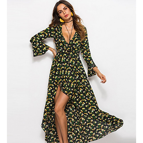 Women's A Line Dress Blue Blushing Pink Black Light Blue Long Sleeve Floral Deep V Loose M L XL XXL / Maxi
Women's A Line Dress Blue Blushing Pink Black Light Blue Long Sleeve Floral Deep V Loose M L XL XXL / Maxi