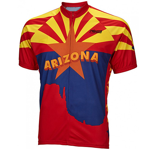 21Grams Men's Short Sleeve Cycling Jersey Summer Spandex Polyester RedBlue Solid Color Stars Arizona Bike Jersey Top Mountain Bike MTB Road Bike Cycling UV Resistant Quick Dry Breathable Sports
21Grams Men's Short Sleeve Cycling Jersey Summer Spandex Polyester RedBlue Solid Color Stars Arizona Bike Jersey Top Mountain Bike MTB Road Bike Cycling UV Resistant Quick Dry Breathable Sports